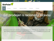 Tablet Screenshot of bio-point.cz